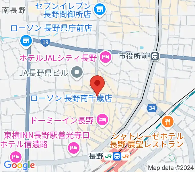 美鈴楽器本店の地図