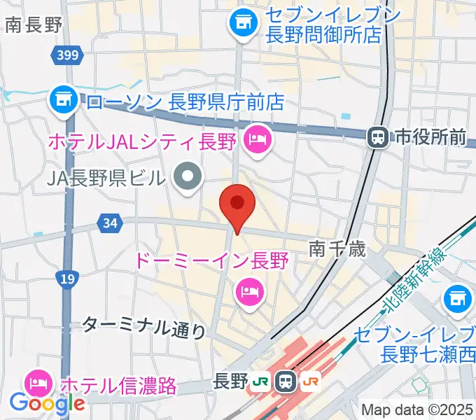 美鈴楽器本店の地図