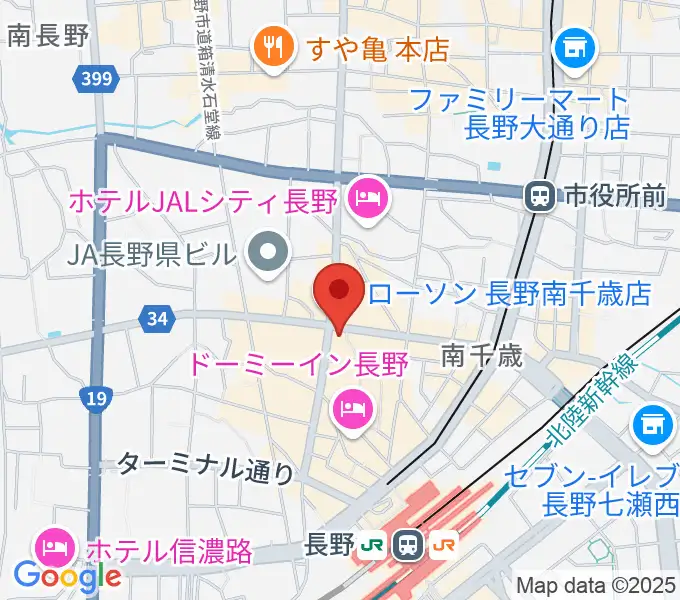 美鈴楽器本店の地図