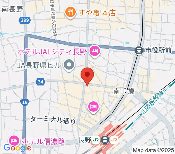 美鈴楽器本店の地図