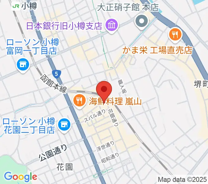 光栄堂楽器店の地図