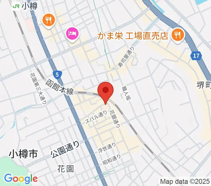 光栄堂楽器店の地図