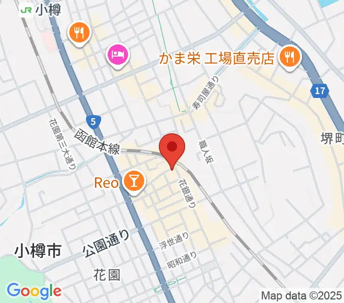 光栄堂楽器店の地図
