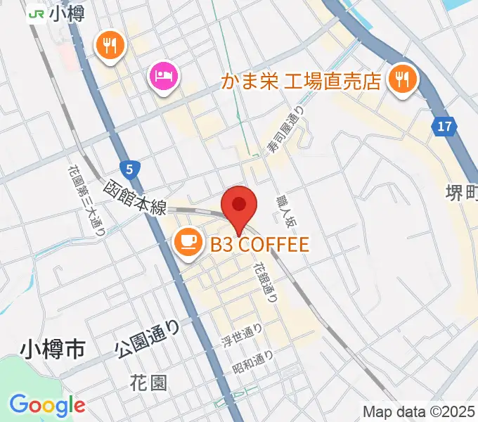 光栄堂楽器店の地図