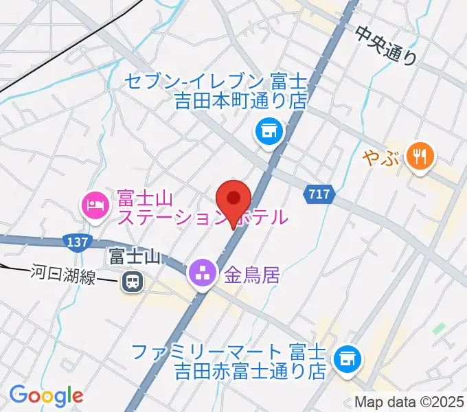 内藤楽器 富士吉田店の地図