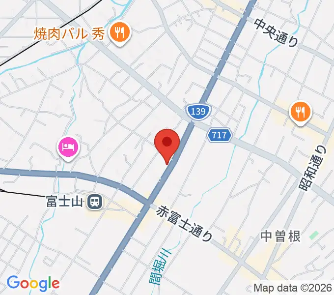 内藤楽器 富士吉田店の地図