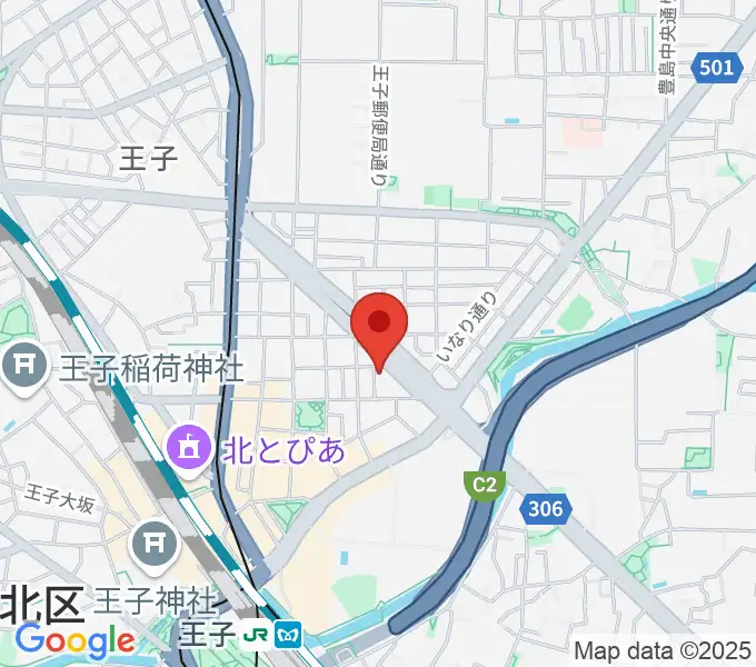 武蔵野楽器の地図