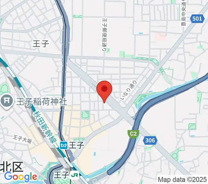 武蔵野楽器の地図