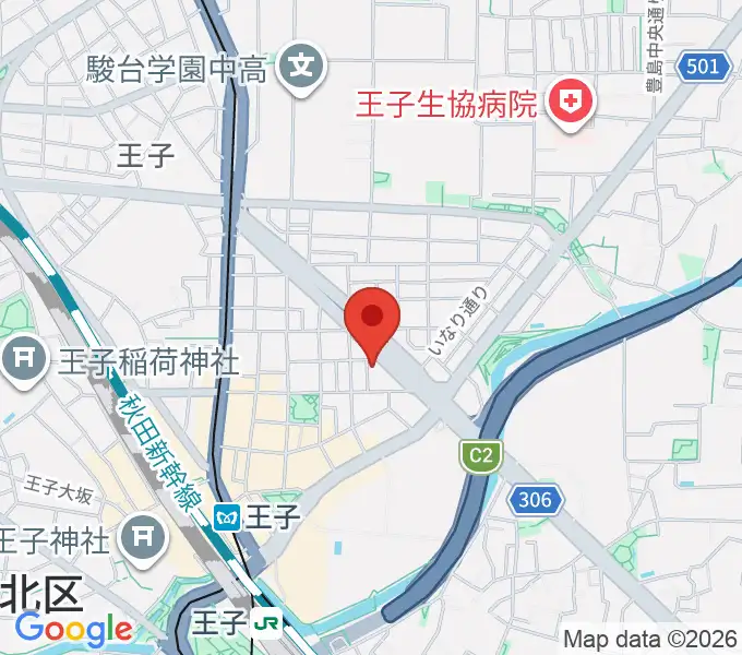 武蔵野楽器の地図