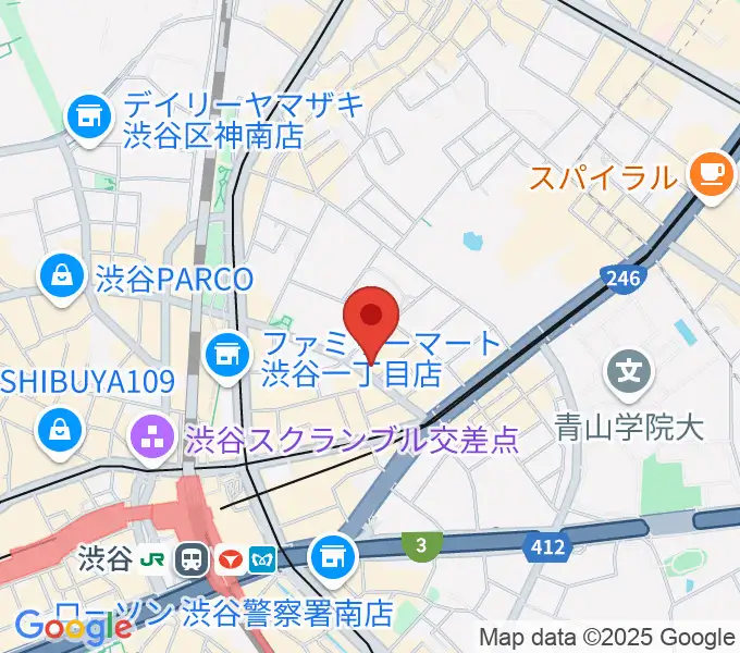 ニコニコギターズの地図