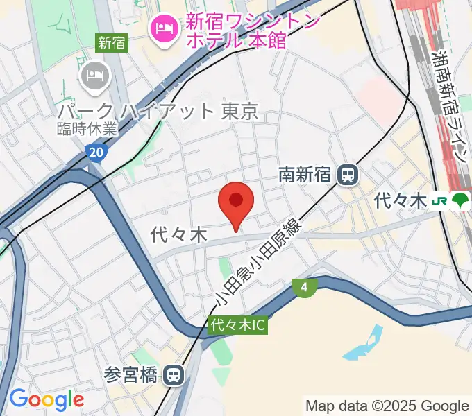 オープンエアースタジオの地図