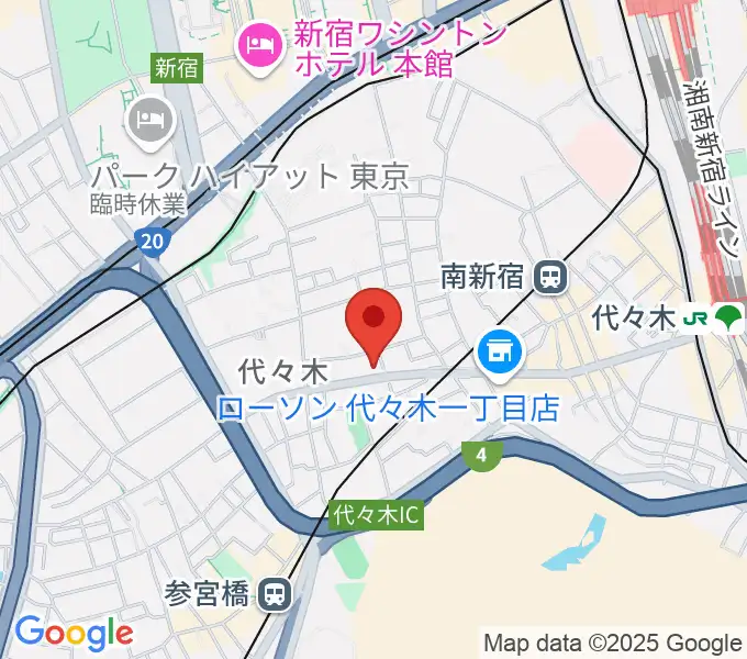 オープンエアースタジオの地図