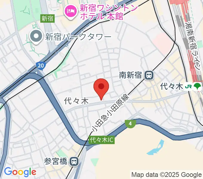 オープンエアースタジオの地図