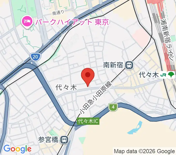 オープンエアースタジオの地図