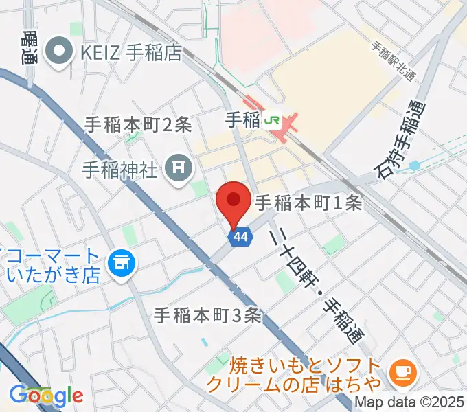 三響楽器の地図