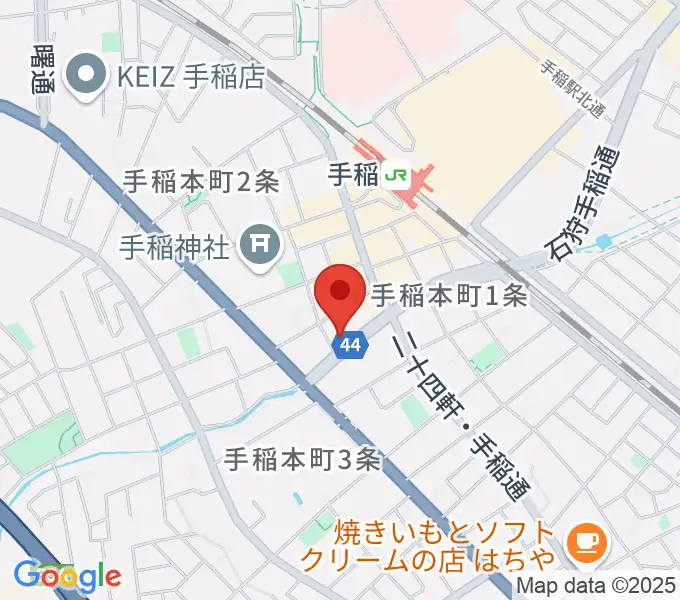 三響楽器の地図