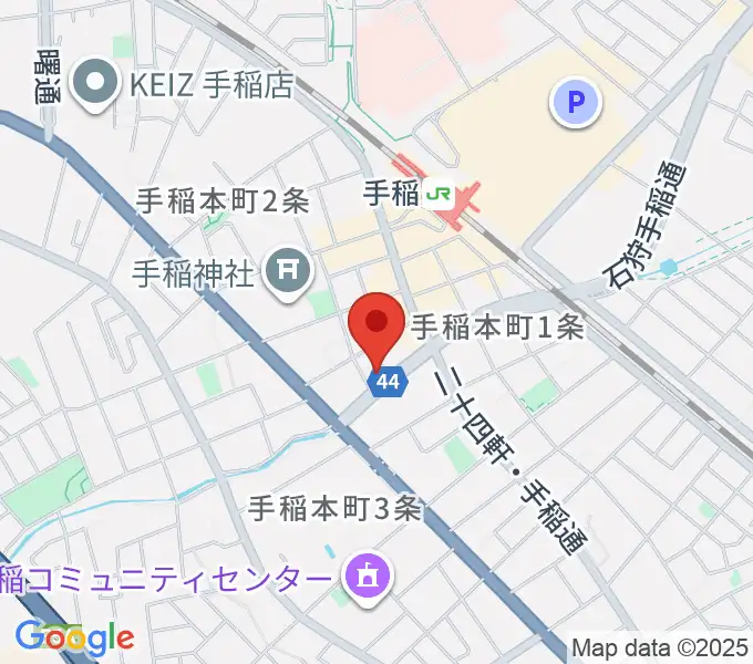 三響楽器の地図