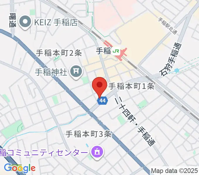 三響楽器の地図