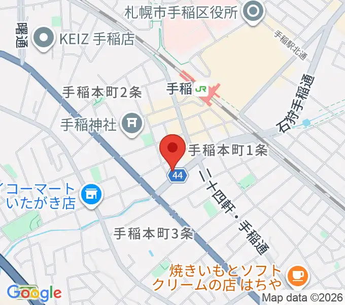 三響楽器の地図