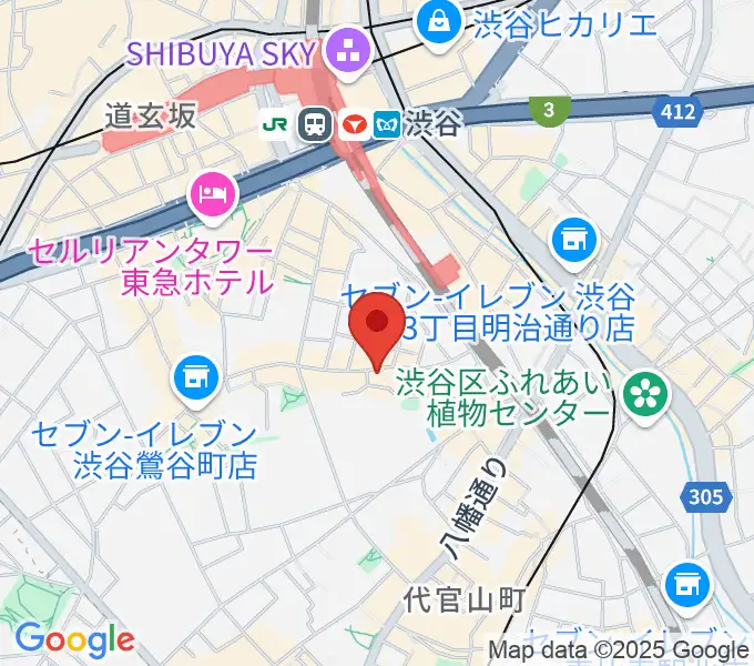 楽器レンタルドットコムの地図