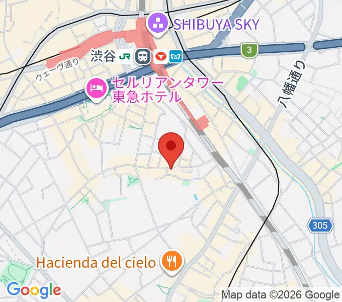 楽器レンタルドットコムの地図