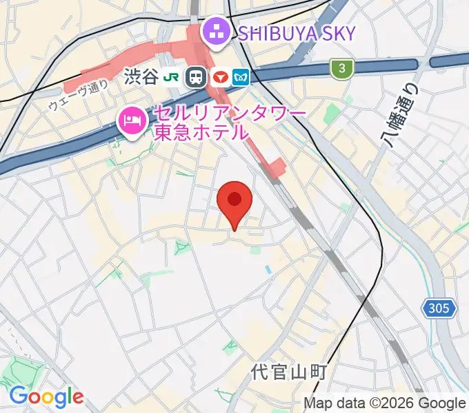 楽器レンタルドットコムの地図