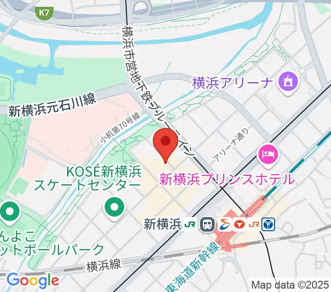 弦楽器工房 拓蔵の地図