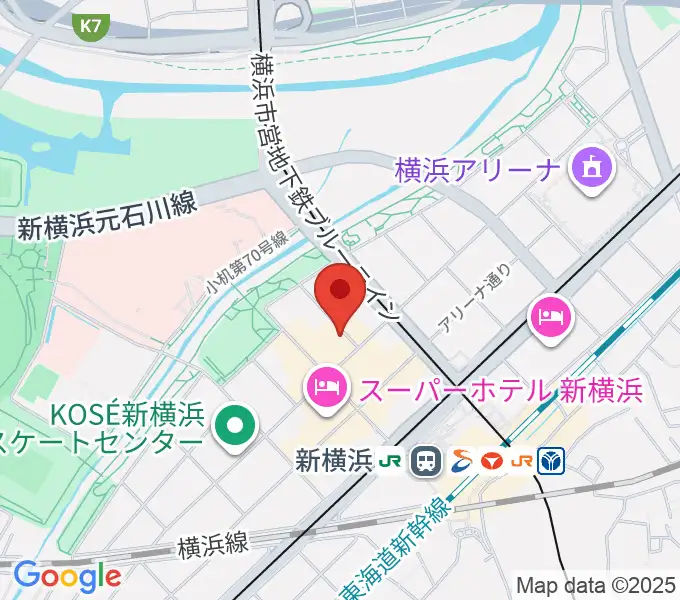 弦楽器工房 拓蔵の地図