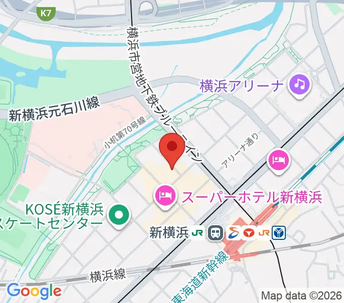 弦楽器工房 拓蔵の地図