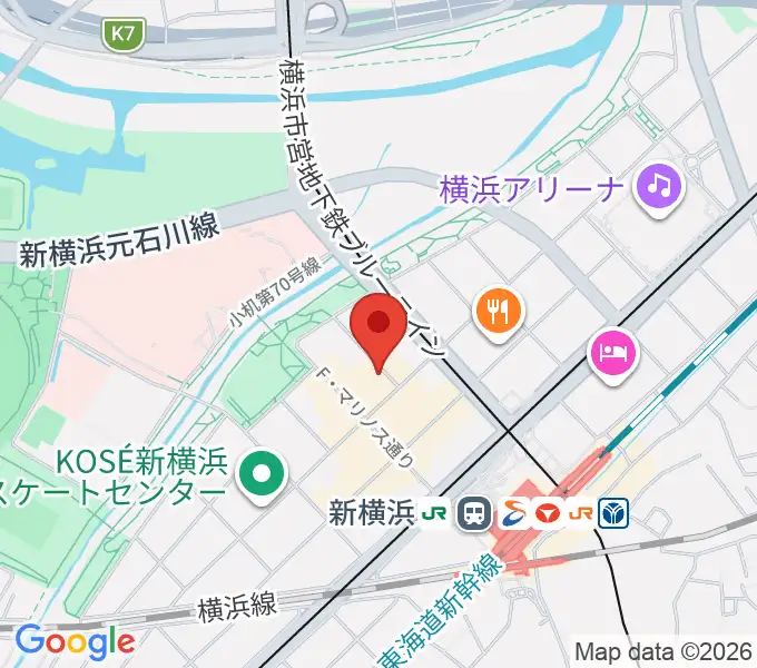 弦楽器工房 拓蔵の地図