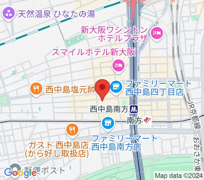 十三堂楽器の地図