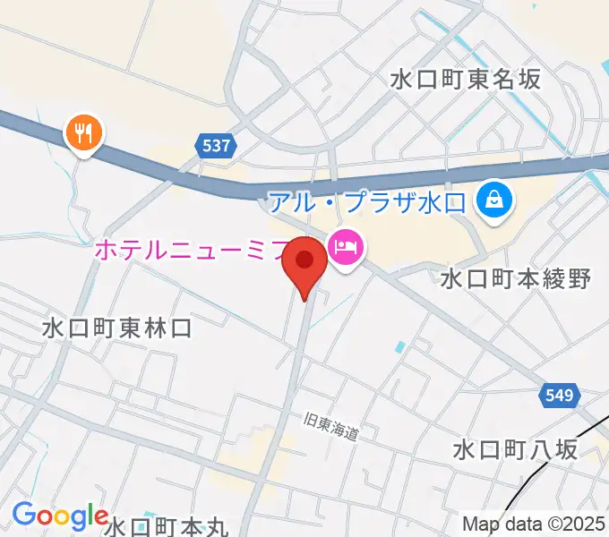 サンクス楽器の地図