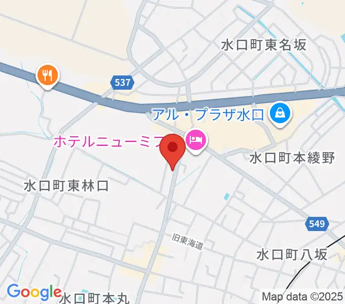サンクス楽器の地図