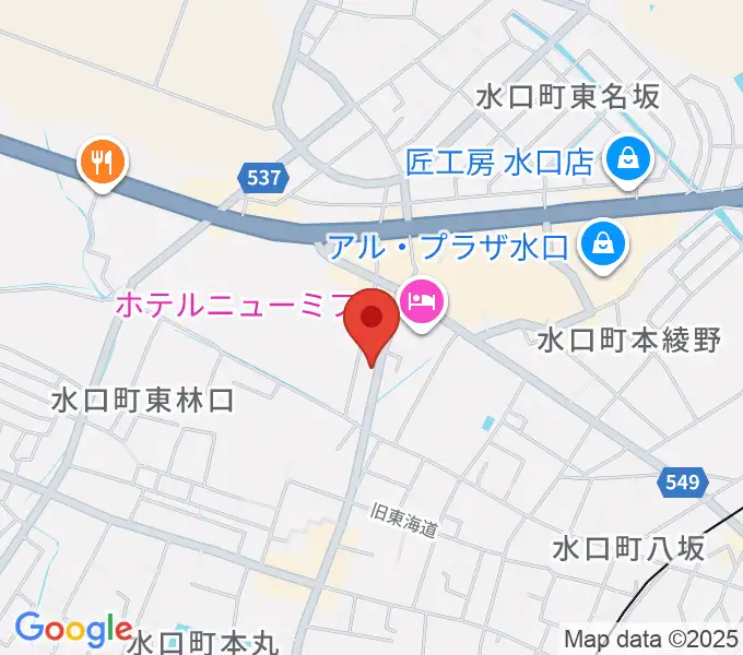 サンクス楽器の地図