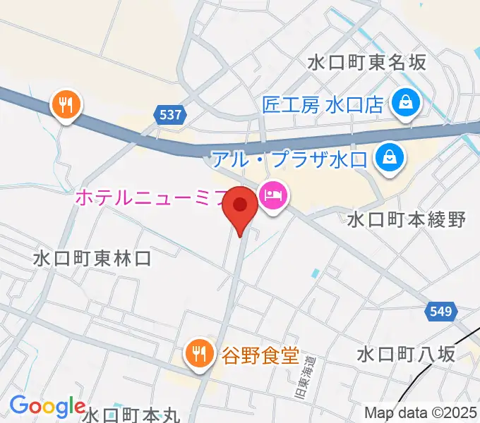 サンクス楽器の地図