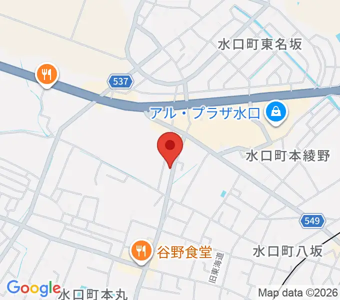 サンクス楽器の地図