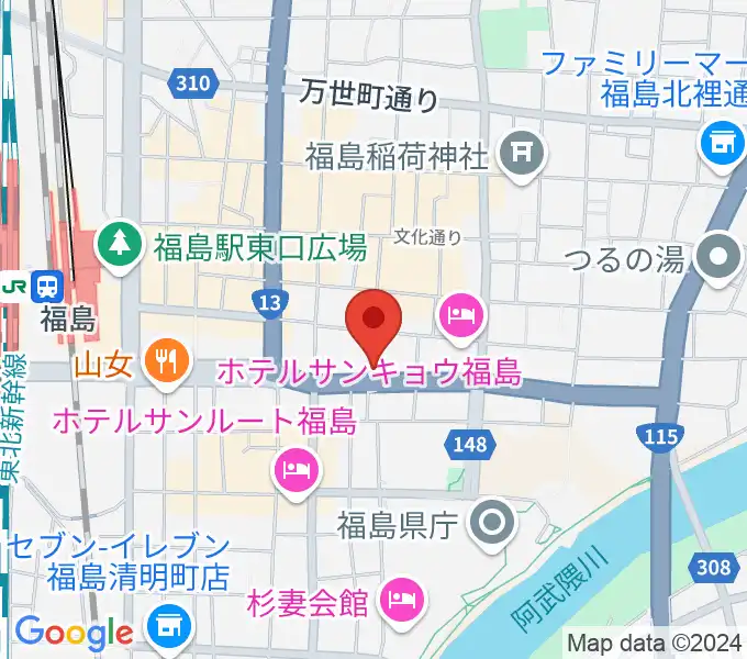 アイヴィー楽器の地図