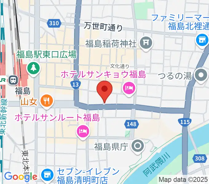 アイヴィー楽器の地図