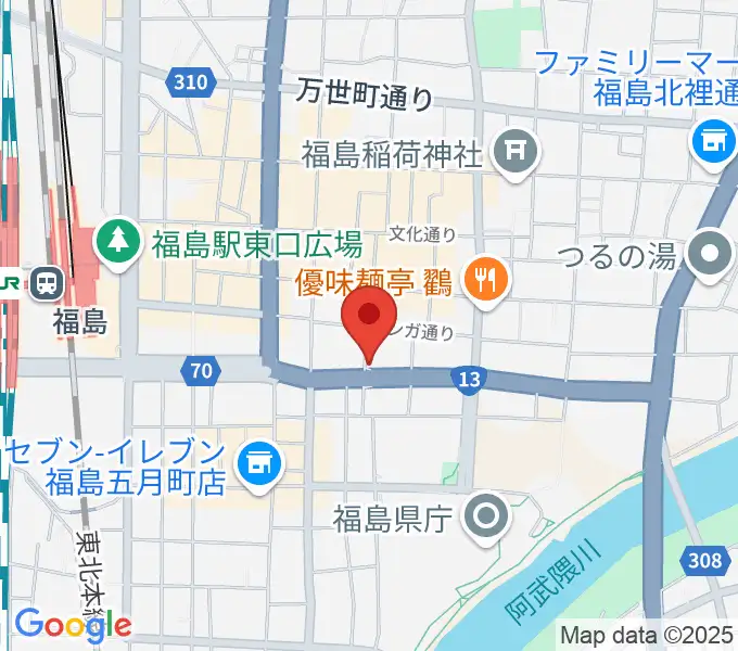 アイヴィー楽器の地図