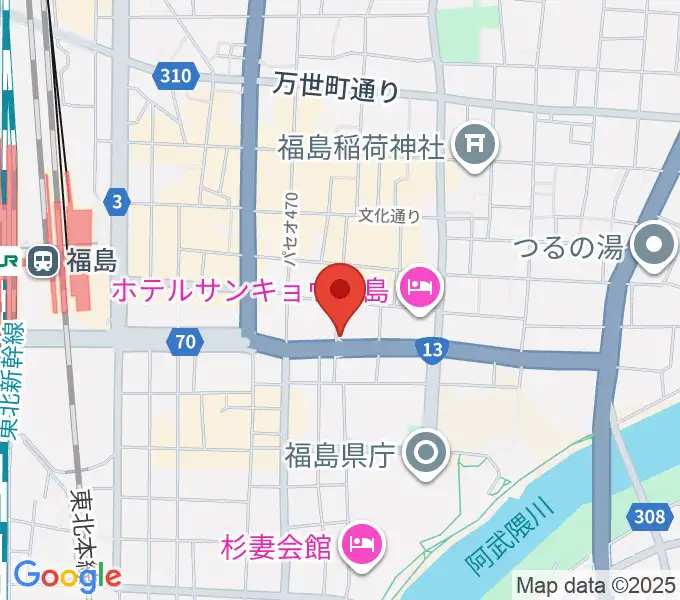 アイヴィー楽器の地図
