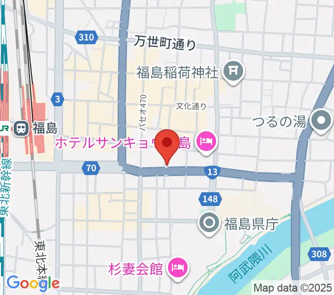 アイヴィー楽器の地図