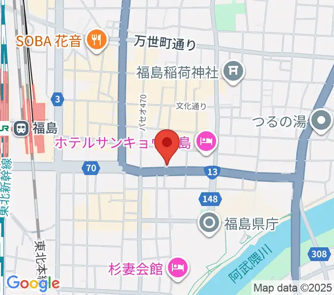 アイヴィー楽器の地図