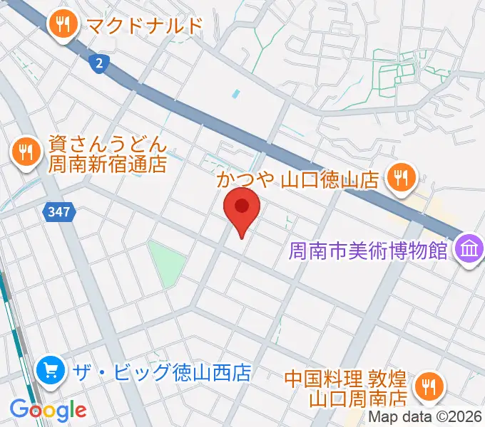竹勇尺八工房の地図