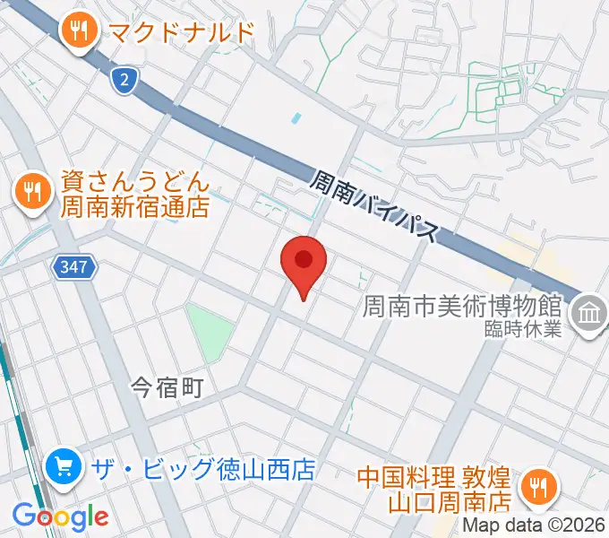 竹勇尺八工房の地図