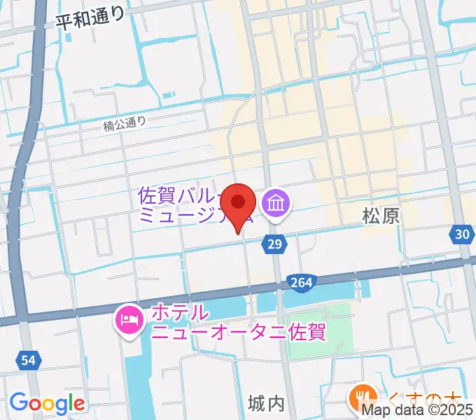 中央楽器 佐賀本店の地図