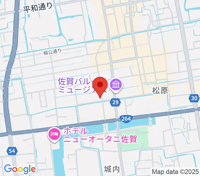 中央楽器 佐賀本店の地図