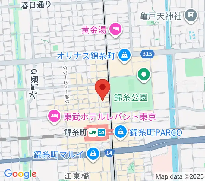 ザ・クラリネットショップの地図