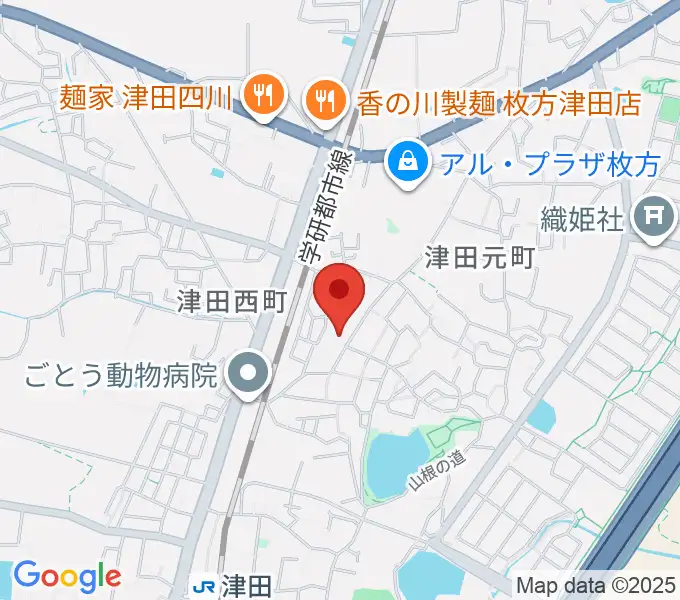 バイオリン工房クレモナの地図