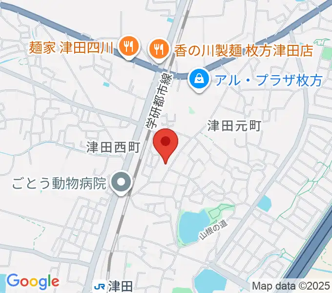バイオリン工房クレモナの地図