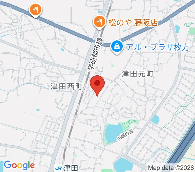バイオリン工房クレモナの地図